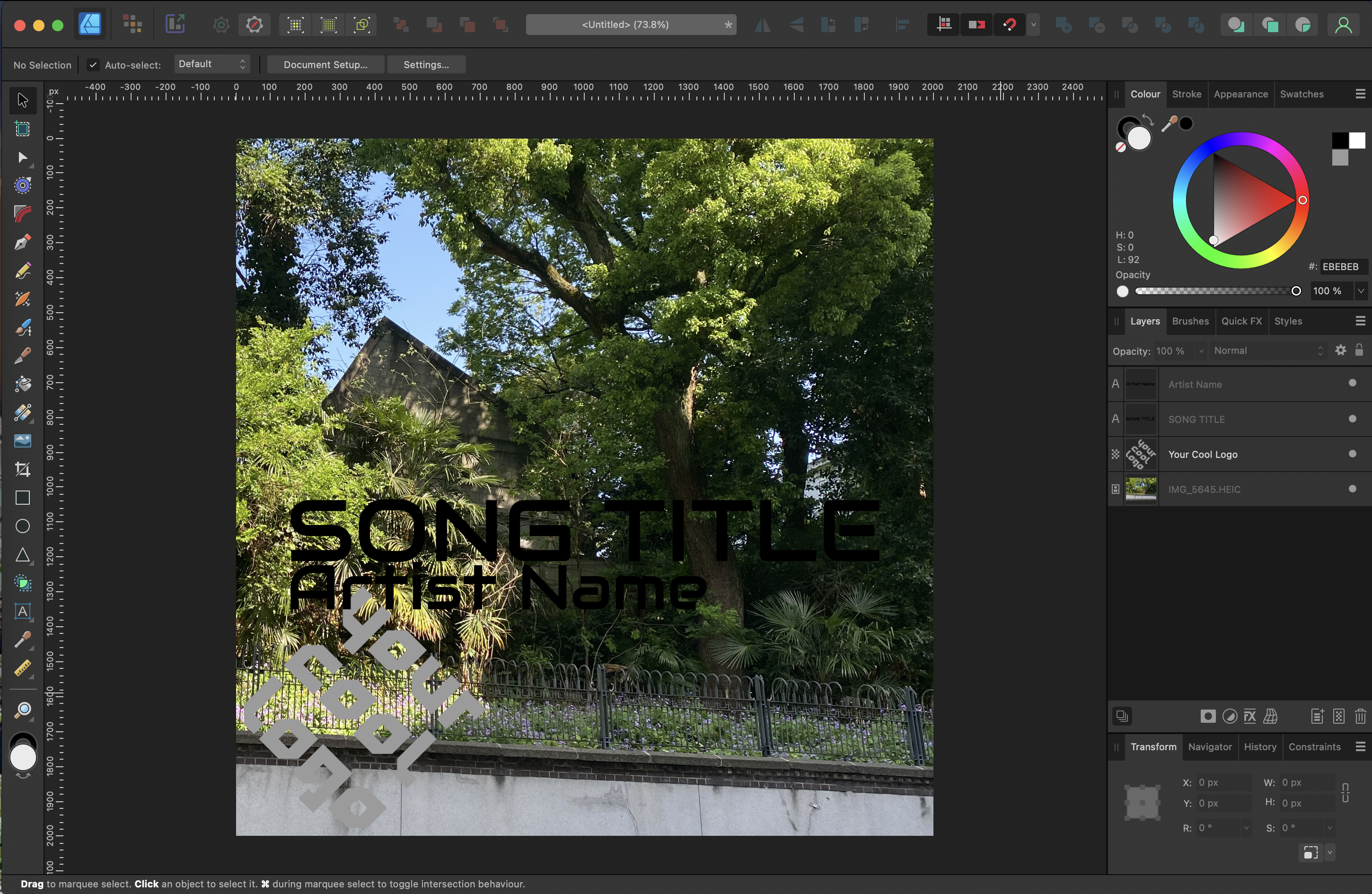 I added a picture of some plants in the background.