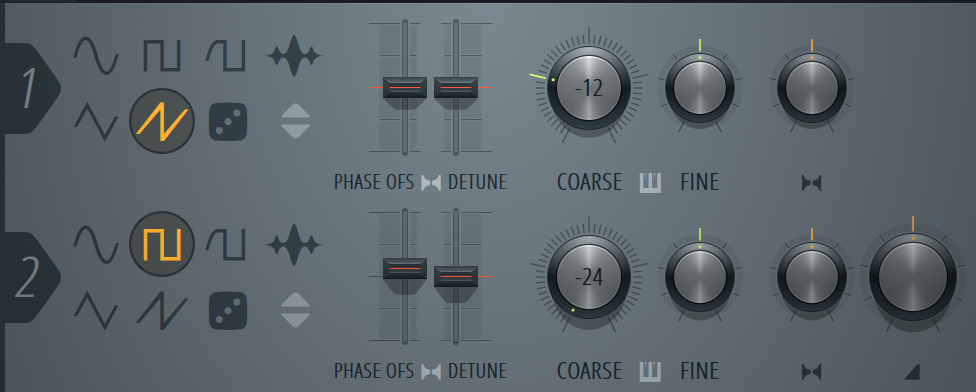 an extremely simple hardcore bass setup.